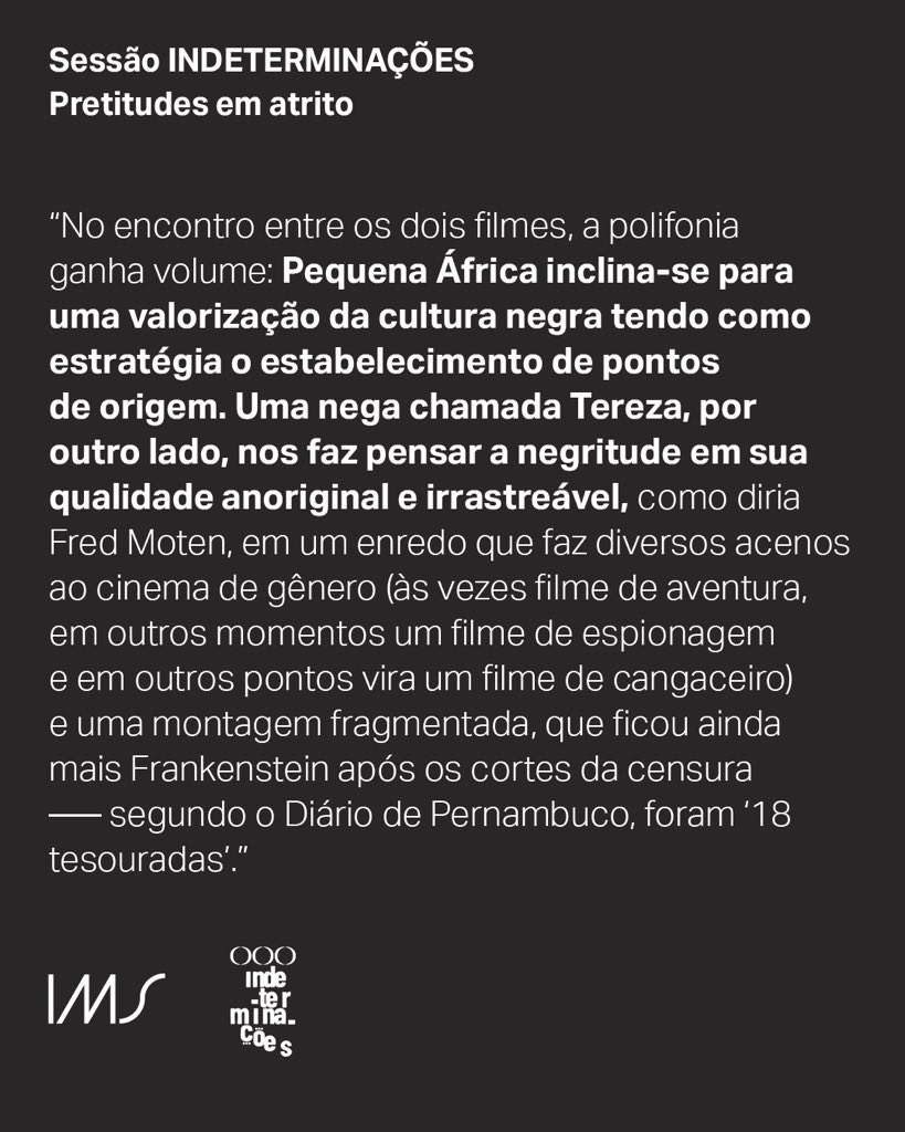 INDETERMINAÇÕES tweet media