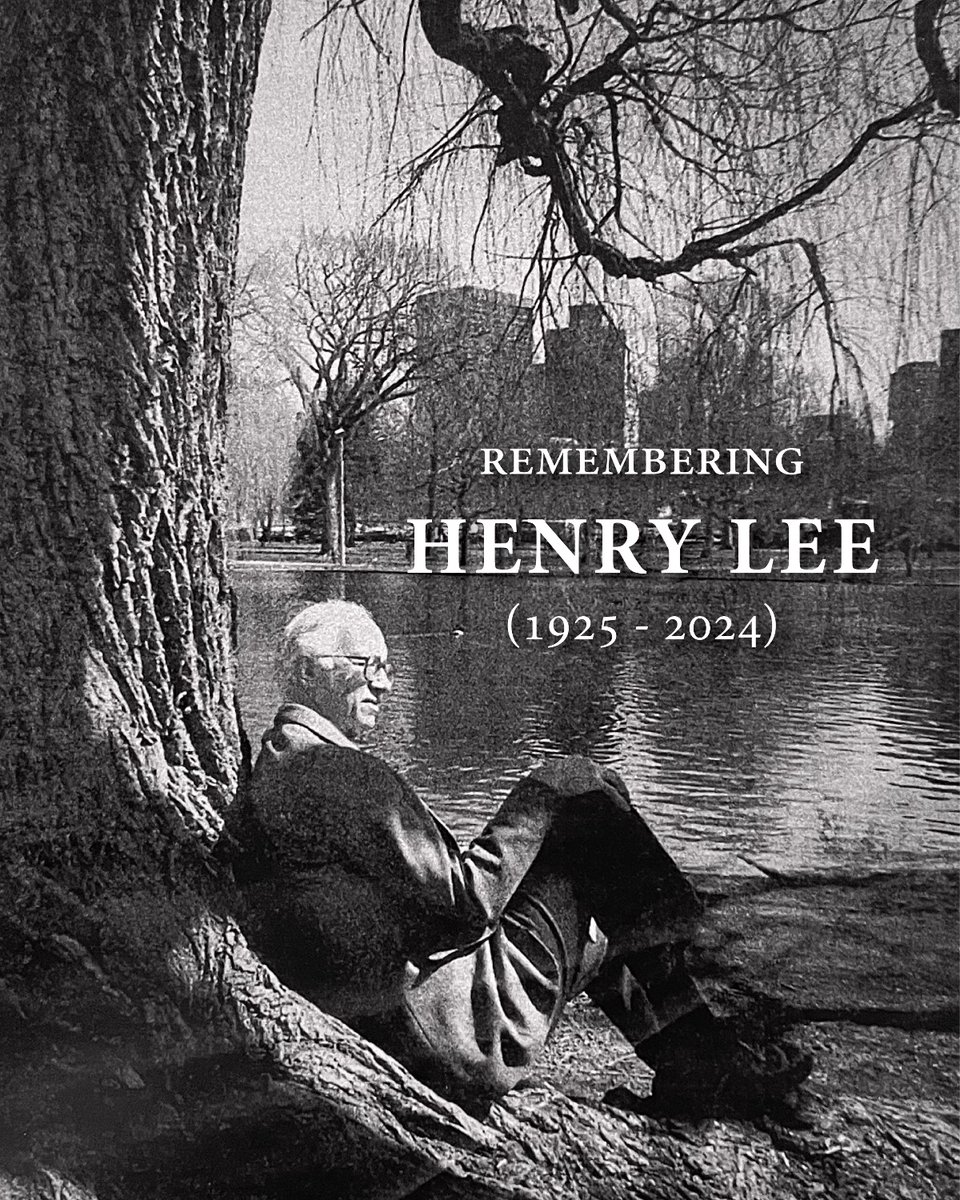 We are deeply saddened to announce the passing of Henry Lee, Founder and President Emeritus of Friends of the Public Garden, principal guardian and defender of our three parks. Read a message to our community here: bit.ly/3AhGDgD