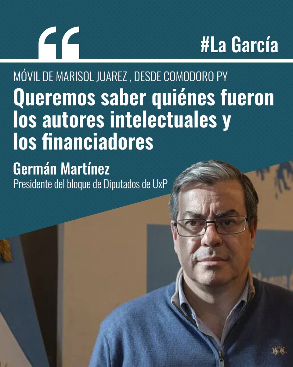 HOY‼️
<a href="/gerpmartinez/">GERMAN MARTINEZ</a> desde el móvil en Comodoro Py para #LaGarcía por <a href="/AM750/">LA 750</a> 

Escuchá la nota completa 👇
lagarciared.ar/german-martine…
