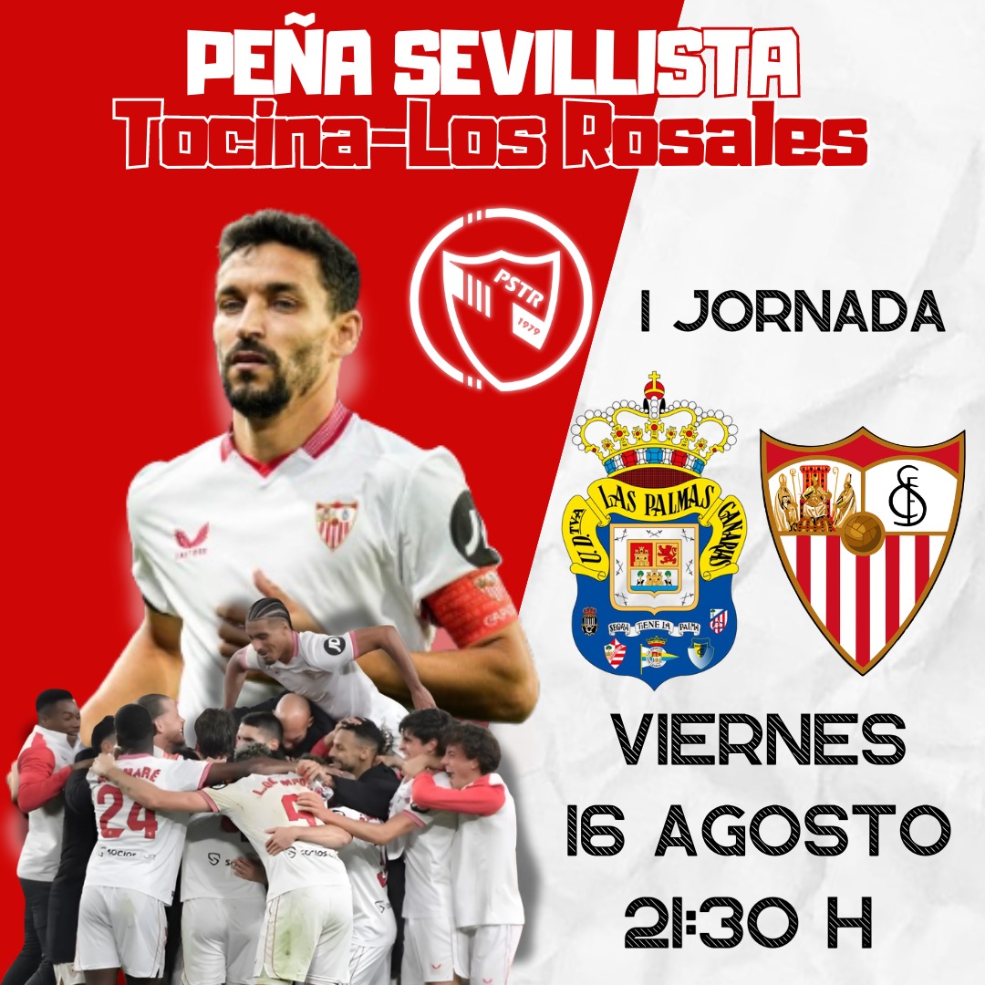 Buenas tarde Sevillistas!!

Os esperamos a todos este vienes en nuestra peña para ver el primer partido del Sevilla en esta nueva temporada, no faltéis.🍻