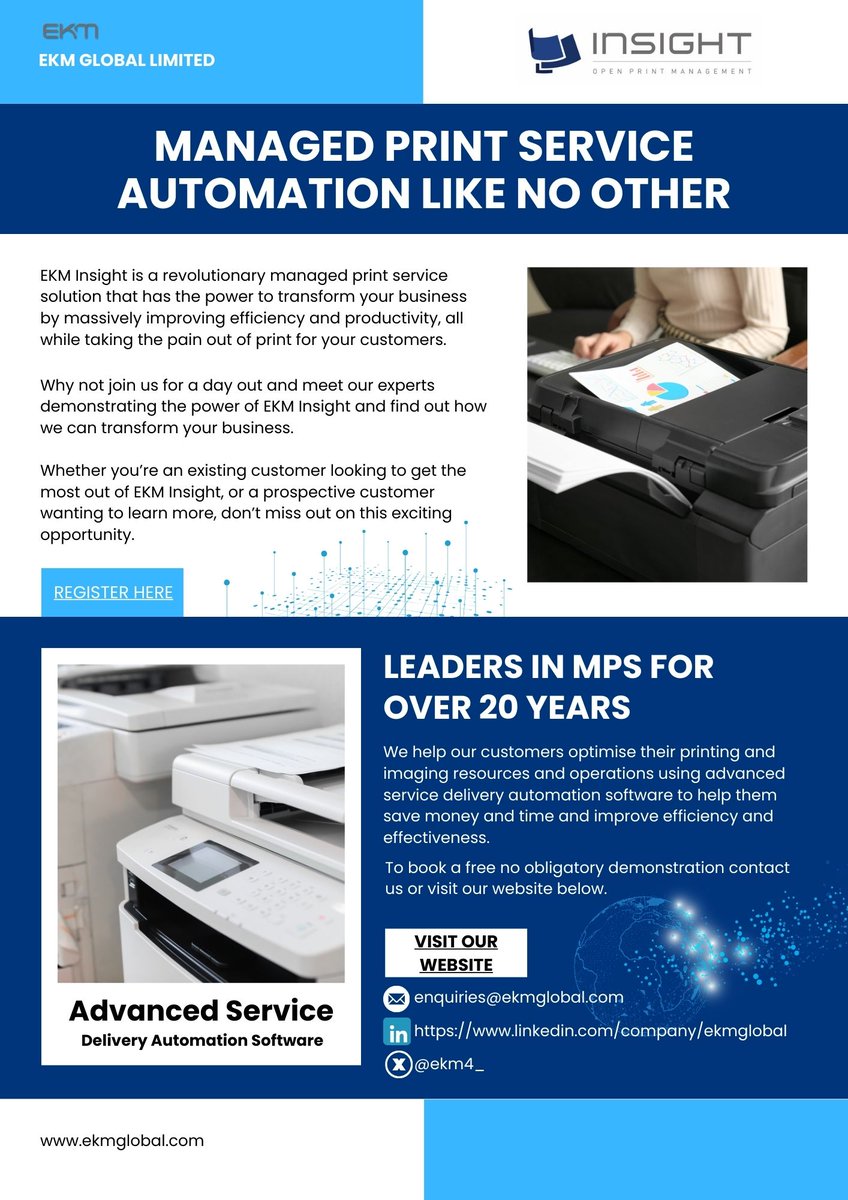 Join us at Technology Live 2024 stand 39! Get a chance to meet our experts demonstrating the power of EKM Insight and find out how we can transform your business.