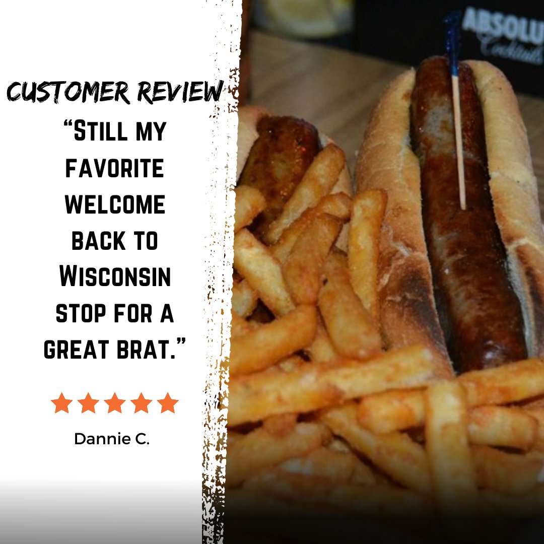 TheBratStop's tweet photo. Just look for the big sign to welcome you back to Wisconsin!
#BratStop #Brats #beer #thebratfather #wisconsinbrats #wisconsin #lunch #dinner #yum #wisconsineats #wisconsinfood #wisconsincheese #craftbeer #sportstv #Kenosha #travelwisconsin https://t.co/yNUsGY18iZ