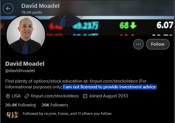 AMKCShaw's tweet photo. @davidmoadel - Nice hit piece today on AMC in your article.  I happened to notice that you are not licensed to give financial advice and yet you are.  *Taking notes*

I'd love to give you the chance to retract some of the many inaccurate statements you made.

#ApesKnow https://t.co/eQ0EjQAzYF