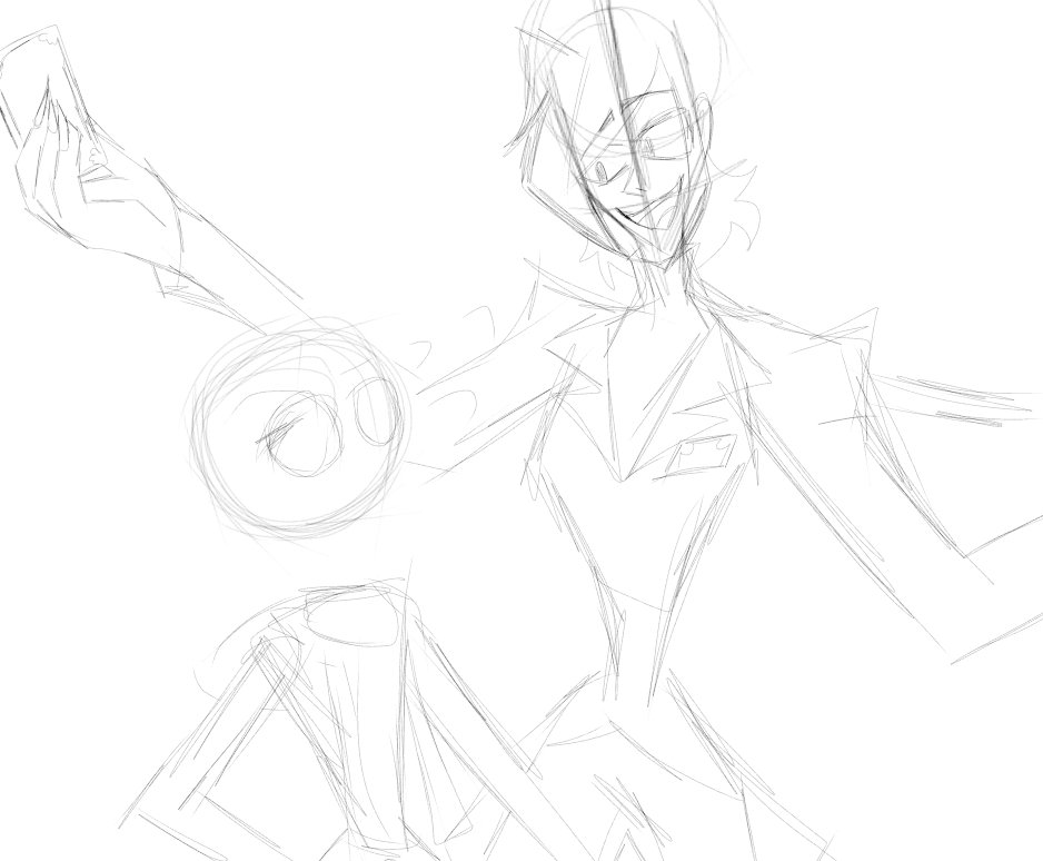Amela_yb_Fan's tweet photo. Maison and "YOU" Wip sketch https://t.co/tzNBtCZpA2