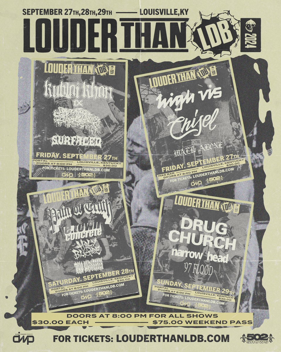 LDB FEST (@ldbfest) on Twitter photo Witness history in the making this September in Louisville, KY! For the first time ever, <a href="/LTLFest/">Louder Than Life</a> x @ldbfest 3 nights, 4 shows. VisitĀ LouderthanLDB.comĀ to get early access! Witness history in the making this September in Louisville, KY! For the first time ever, <a href="/LTLFest/">Louder Than Life</a> x @ldbfest 3 nights, 4 shows. VisitĀ LouderthanLDB.comĀ to get early access!