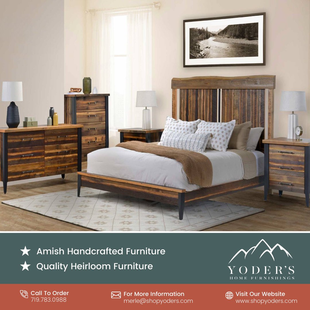 furnitureyoder's tweet image. 🛏️✨ Craving a unique, luxurious bedroom? The Uptown Bed Collection is your answer! 😍 Visit us or call for custom pricing. Amish-built to last for decades! 🌟 

#YodersHomeFurnishings #Westcliffe #WestcliffeAmish #AmishFurniture #ColoradoAmish #WestcliffeFurniture #Colorado