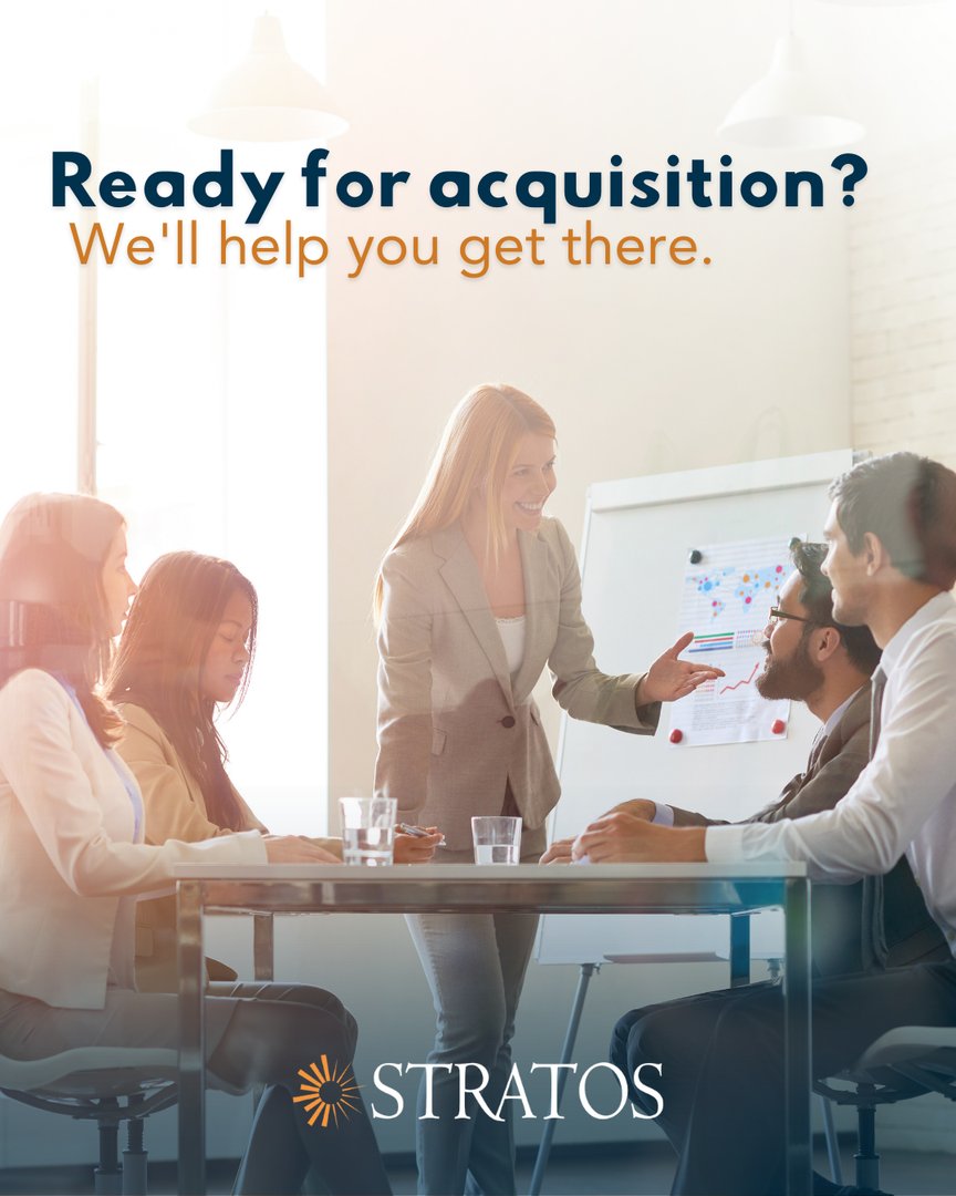 Stratos provides you with the necessary support, guidance, and preparation to ensure that a business is in an optimal position to be acquired by another company. 

Ready for acquisition? Click here to learn more: stratoswealth.com/mergers-acquis…