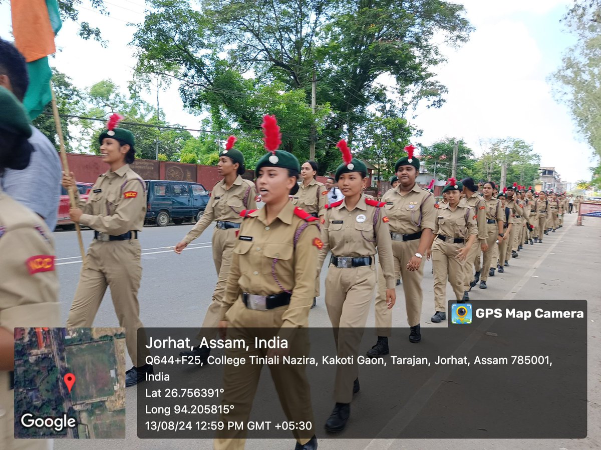 JBUniversityJRH's tweet photo. On the auspicious occasion of the 78th Independence Day of India, J.B. College organised Tiranga Yatra and Pledge taking ceremony as a part of the Har Ghar Tiranga Programme launched by Government of India.
#HarGharTiranga2024 #TiranagaYatra #TirangaRally https://t.co/O9BJVnQ9hz