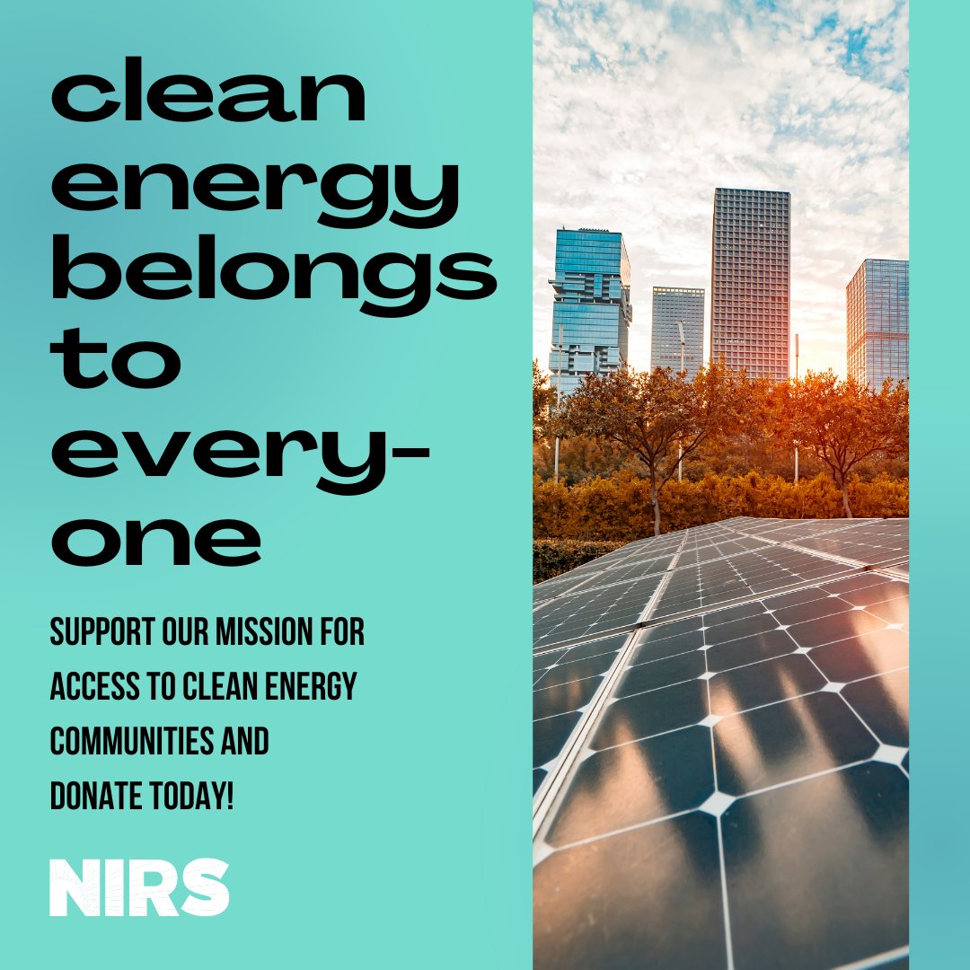 nirsnet's tweet photo. Clean energy is a fundamental right, not a privilege. Everyone deserves access to safe, sustainable energy sources that don't harm our planet or our health. By supporting the transition to renewable energy, you’re helping build a cleaner future for all. 
https://t.co/3fdVsi3mex https://t.co/Qxctpek3yu