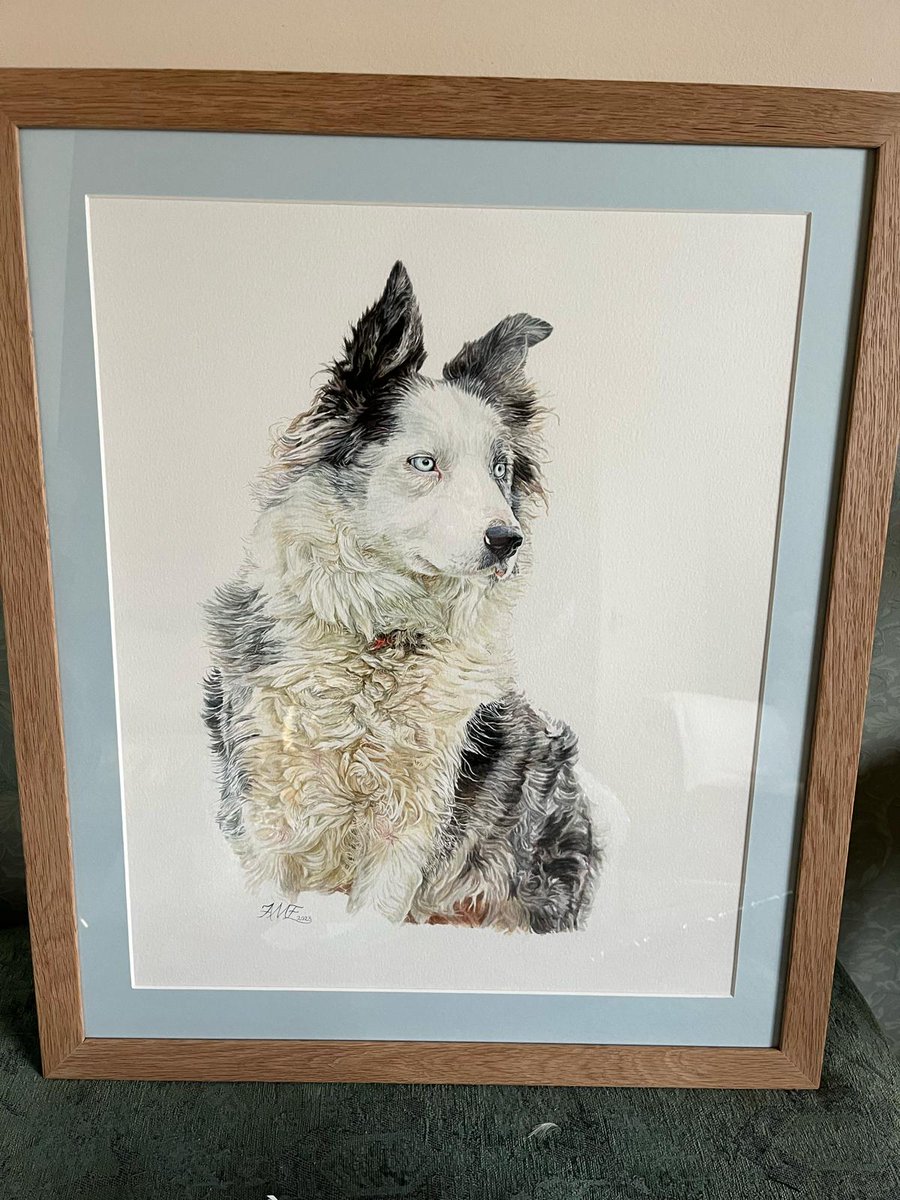 Finished and framed wedding present for my cousin. 
Painted this aged 20.
Definitely worth all the time it took!