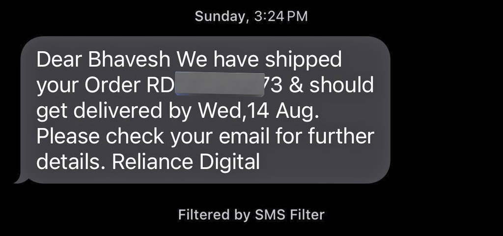 bhaveshrajbhar's tweet photo. Not received the parcel on the given delivery date. Poor service @RelianceDigital @RelianceEnt @reliancegroup https://t.co/iLNtJHLwx8