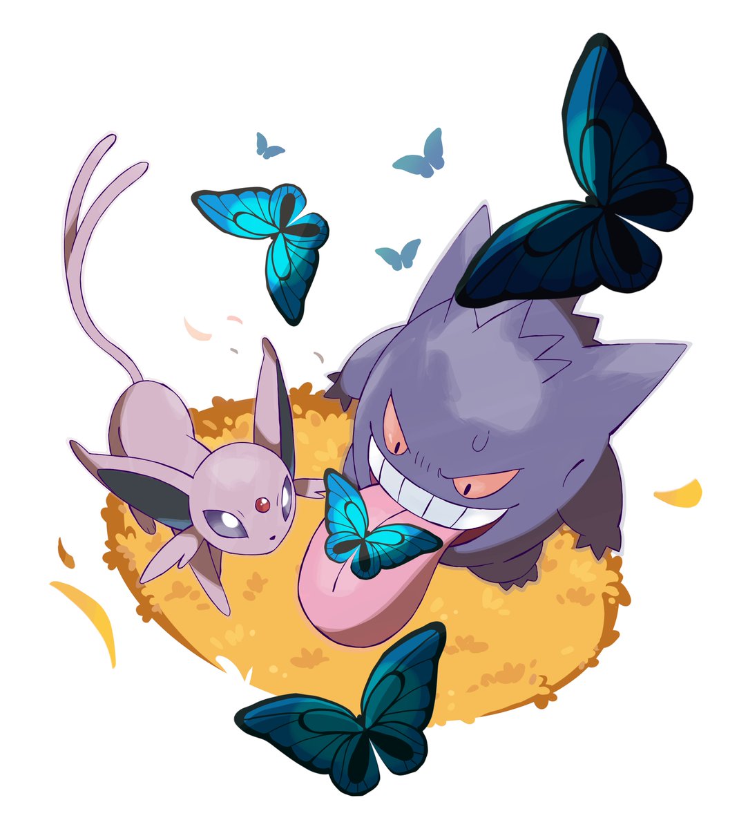 Commission I did a while back of a gengar and espeon

#Pokemon #PokemonUnite #PokemonScarletViolet #PokemonLegendsZA