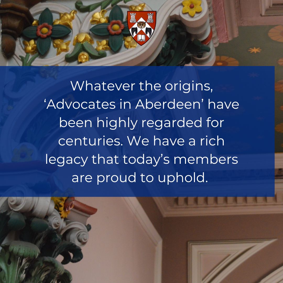 Have you ever wondered why we're called 'Advocates in Aberdeen'?

A number of different stories have been suggested over the centuries... (2/2)