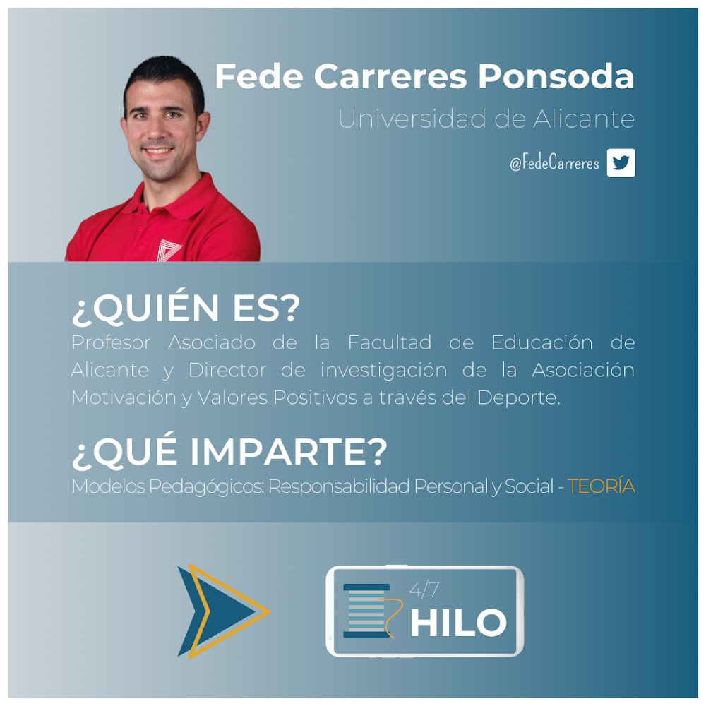 Os presentamos los contenidos y docentes que impartirán clase en el segundo módulo de nuestro máster en metodologías activas en Educación Física 🤩

<a href="/FedeCarreres/">Fede Carreres</a> 

#educacionfisicaparatodos #edufiactiva #edufis #mastermetodologiasactivas #metodologiasactivas