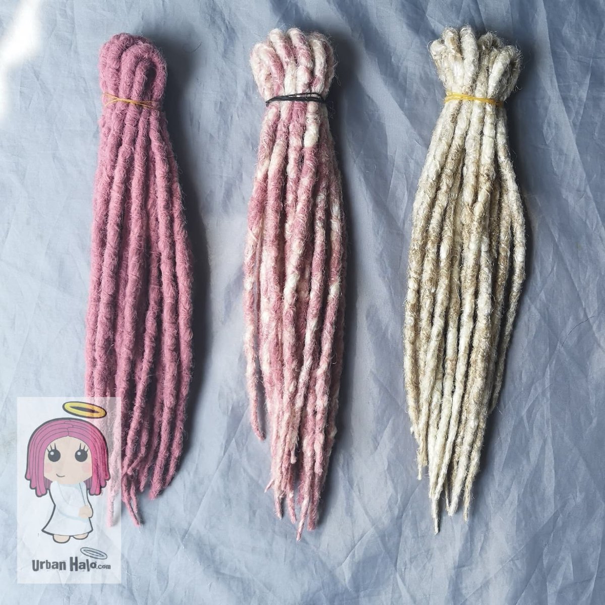 Urban_Halo's tweet photo. Dreaddy Sue has been a customer of mine for nearly 20 years now, but always manages to come up with colour combinations!
Rose with white blonde, in a rough blend for depth and texture.
😇🤍🩷
#urbanhalouk #dreadlocks #dreads #blondedreads #pinkdreads #dreadlove #dreadlife https://t.co/bDsPam3lek