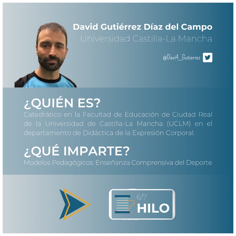 Os presentamos los contenidos y docentes que impartirán clase en el segundo módulo de nuestro máster en metodologías activas en Educación Física 🤩

<a href="/Davi4_Gutierrez/">David Gutierrez</a> 

#educacionfisicaparatodos #edufiactiva #edufis #mastermetodologiasactivas #metodologiasactivas