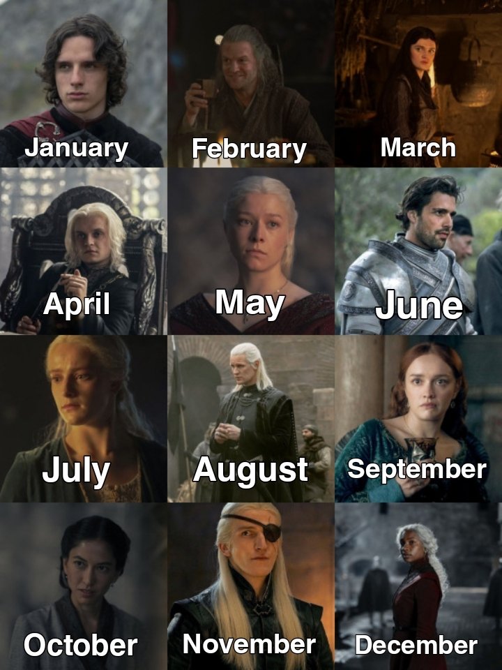 trgdaenstr's tweet photo. You're going to spend the rest of your life with the character on your birth month https://t.co/Kw2VTS1CiZ