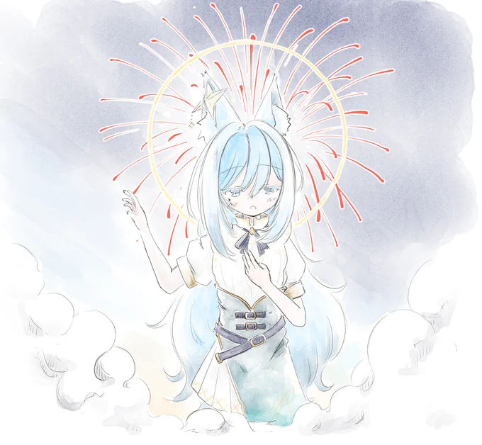 夏を感じる歌枠おつかれさまでした!怒涛の曲数を歌ってくれて、めちゃめちゃ夏の空気感に浸りました…!そしてこれからは「水瀬が発する言葉は須く深遠である」という教えを心に刻んでいきます(コラ#3歳でもできる生放送#なぎんこ画廊 