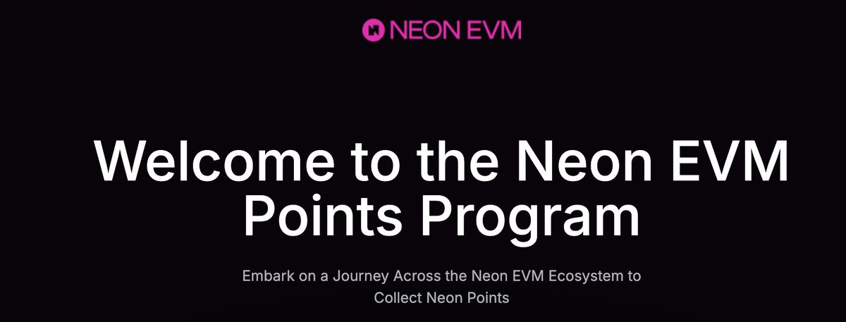 SolanaFloor's tweet photo. 🚨JUST IN: @Neon_EVM, an Ethereum Virtual Machine on Solana, has launched an onchain points program to boost user engagement. The program rewards users for various activities within the Neon EVM ecosystem. https://t.co/8s2xe3bQ3L