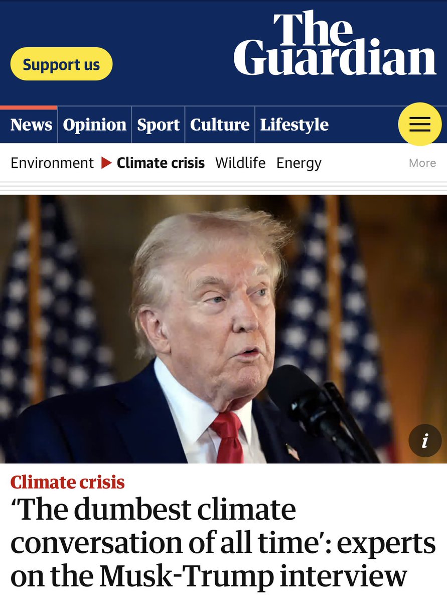 “Trump’s statement that sea level rise will lead to more oceanfront property “does not betray a lack of understanding of climate physics. It betrays a lack of understanding of grade school geometry” <a href="/MichaelEMann/">Prof Michael E. Mann</a> 

Don’t sit this out. Vote! #ClimateAction 
theguardian.com/environment/ar…