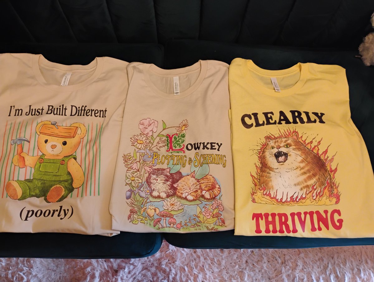 New shirts for a new semester and I am delighted.