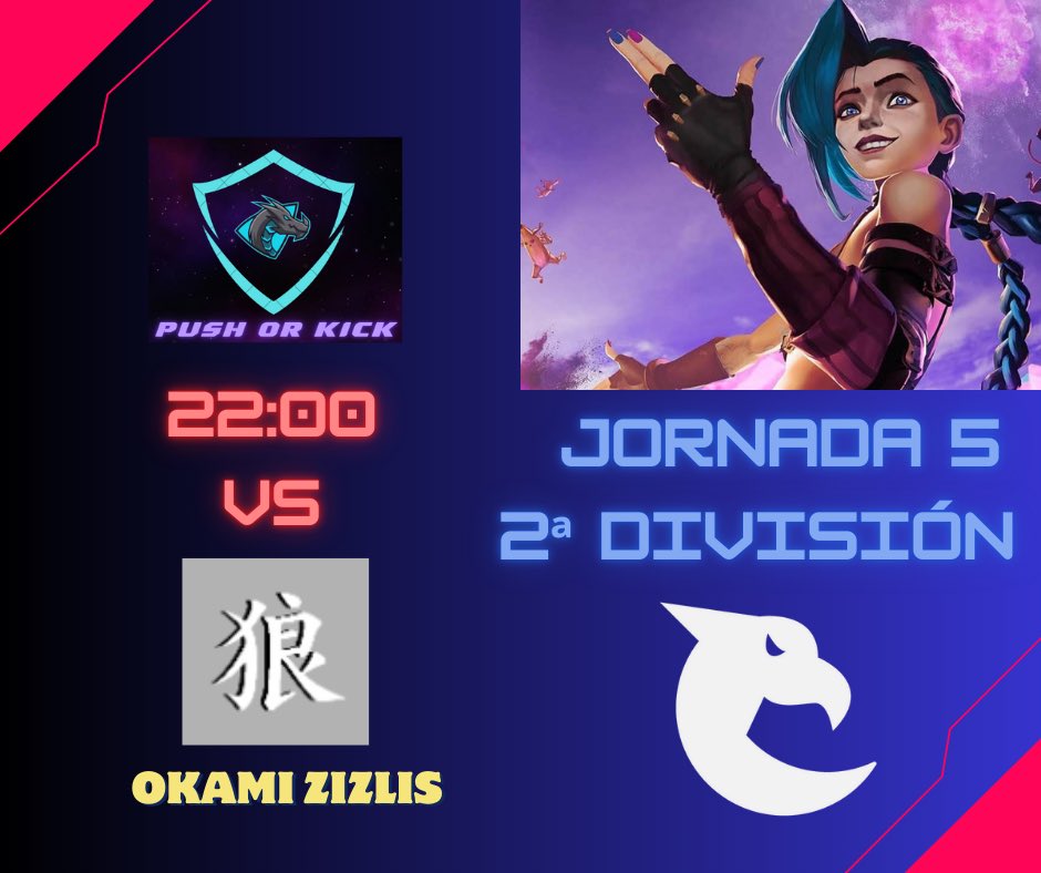 PushOrKick's tweet image. Nos vemos esta noche a las 22:00 con el partido más duro de toda la temporada hasta ahora. Nos enfrentamos a los chicos de @0kami_eSports , lo cual determinará quién se quedará el liderato de la fase regular a falta de una jornada.

Podréis verlo en: 

twitch.tv/push_or_kick