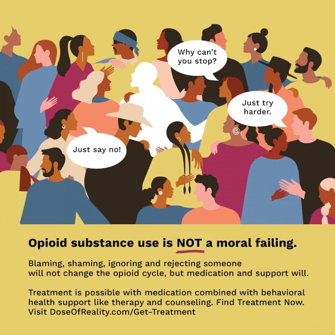 doseofrealitynm's tweet photo. Opioid dependence is a health issue, not a character flaw. It’s a chronic condition that needs proper treatment.

Medication-assisted treatment (MAT) can help manage cravings and support recovery. MAT is proven to be effective and can help individuals regain a healthy. https://t.co/KbTqRDCPll