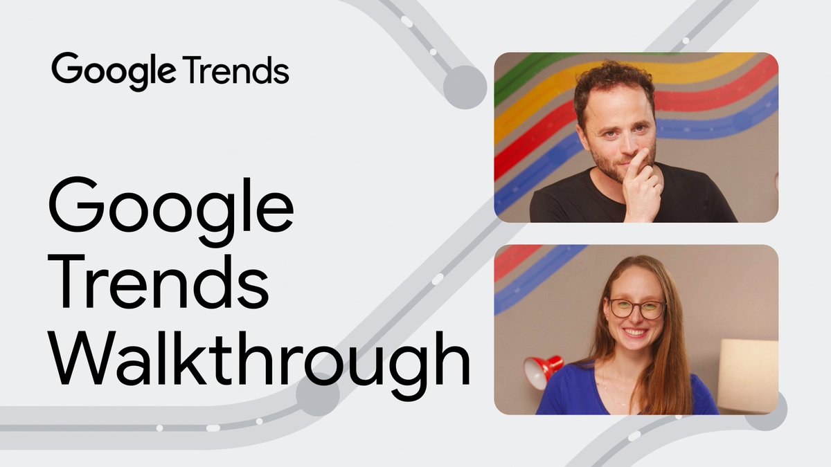 📈 Discover how to compare terms and topics trending in Google Search and Youtube so that you can better understand what people are interested in around the world. → goo.gle/3yMEMQv

Join <a href="/danielwaisberg/">Daniel Waisberg</a> (cont) spklr.io/l/6010sojM
