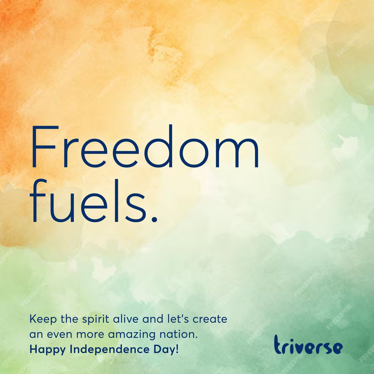 sureshTRIVERSE's tweet photo. Nothing quite compares to the joy and fulfillment of nurturing our ideas and watching them bloom into reality. This Independence Day, let's celebrate the freedom to bring our visions to life and the vibrant possibilities that grow.
#Branding #CreativeAgency #Advertising #Triverse #TriversAdvertising #IndependenceDay2024 #IndianIndependenceDay #Marketing