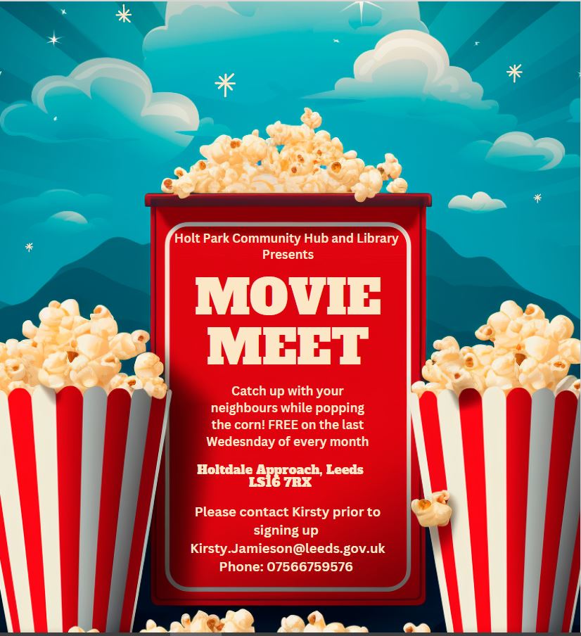 Project Development Team (@projectdevteam) on Twitter photo Starting September *please get in touch prior to joining*
Pop some corn with neighbours over an old (or new) movie favourite 🍿 a FREE and fabulous night out of the house! <a href="/leedslibraries/">Leeds Libraries</a> @LinkingLeeds Starting September *please get in touch prior to joining*
Pop some corn with neighbours over an old (or new) movie favourite 🍿 a FREE and fabulous night out of the house! <a href="/leedslibraries/">Leeds Libraries</a> @LinkingLeeds