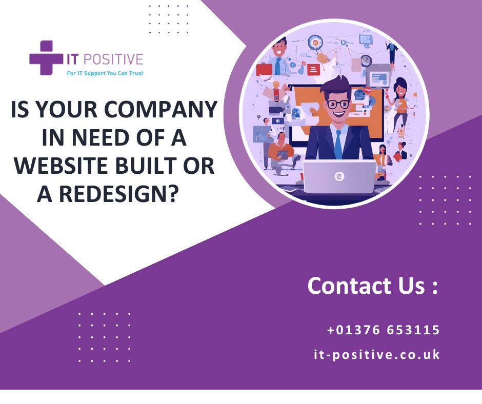 IT_Positive's tweet image. Does your company need a website built or a redesign? Whether you&apos;re starting from scratch or refreshing your look, we&apos;re here to help you create a stunning online presence! #WebsiteDesign #BusinessGrowth #DigitalPresence