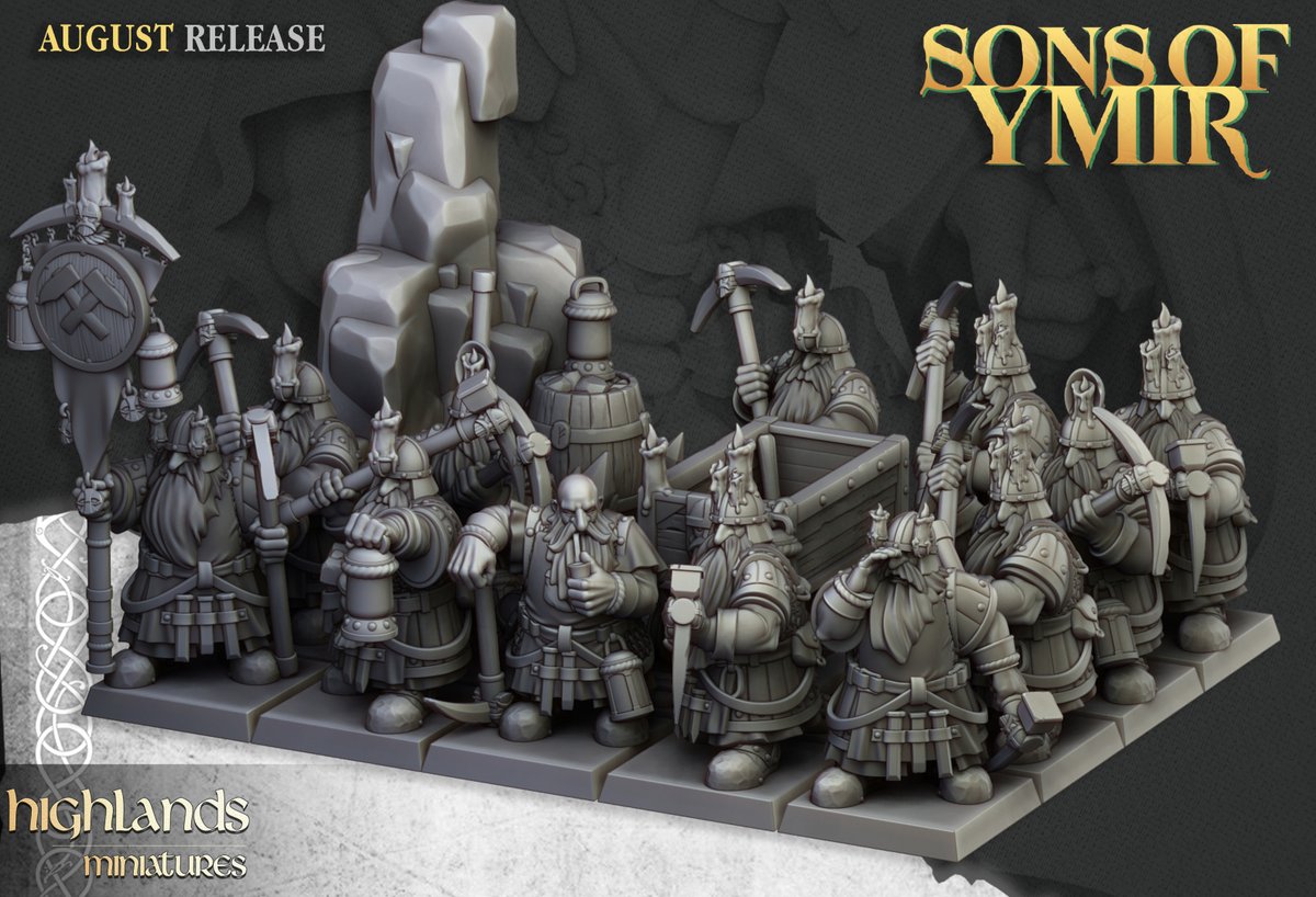 ImperatorWg's tweet photo. Planteadote  empezar un nuevo ejército? Que tal empezando por estos preciosos enanos  de Highland Miniatures? Estos mineros pueden ser la base de un gran  ejército enano!
Visítanos en https://t.co/dn2I7EHGts
#highland #highlandminiatures #3Dprinting #dwarfs #enanos #mineros https://t.co/sd9lkug3un