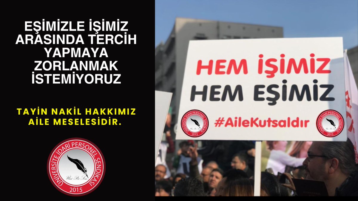 İdari personelin sorunlarına yıllardır duyarsız kalan YÖK, tayin çalışmasında da samimiyet testinden geçemedi. 6 ay önce çalışmasına başladık denen tayin sorununa ilişkin bir tek açıklama bile yapamadı!

Çalışma ve Sosyal Güvenlik Bakanlığı ile sözde yetkili sendika toplu