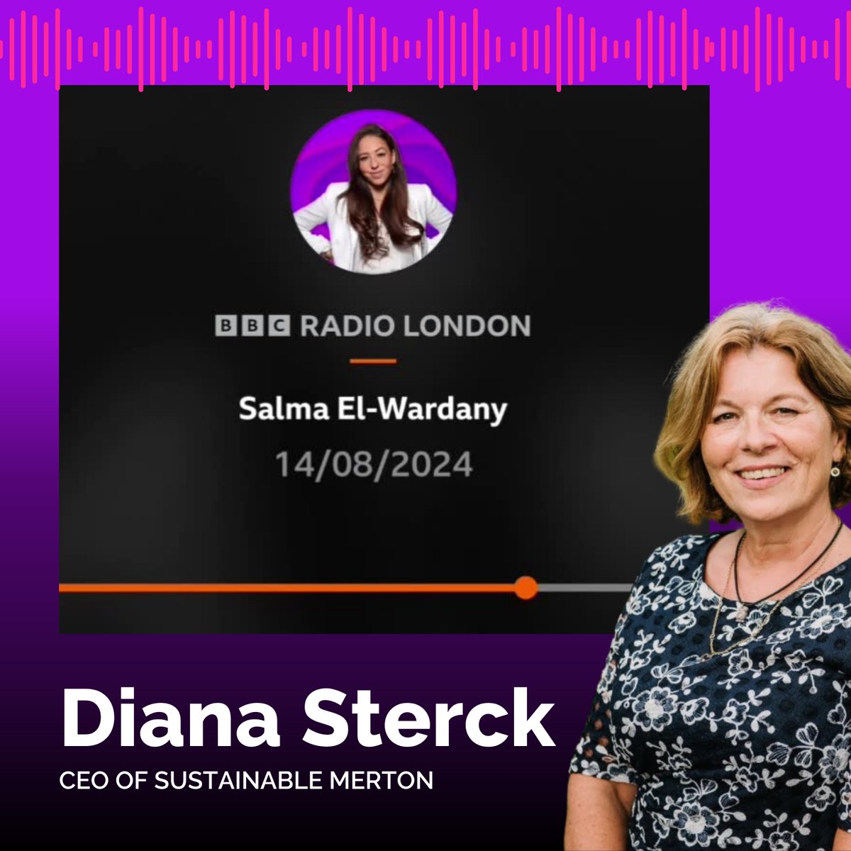 Sustainable Merton (@sustainablemert) on Twitter photo 🎙️ Our CEO, <a href="/DianaSterck/">Diana Sterck</a>, joined <a href="/writtenbysalma/">Salma El-Wardany</a> on <a href="/BBC/">BBC</a> Radio London to talk about how we're building London's most environmentally engaged community 🌍
Listen now to learn about our work & discover why Sustainable Merton is so close to Diana’s heart 💚
instagram.com/reel/C-qB8pBg4… 🎙️ Our CEO, <a href="/DianaSterck/">Diana Sterck</a>, joined <a href="/writtenbysalma/">Salma El-Wardany</a> on <a href="/BBC/">BBC</a> Radio London to talk about how we're building London's most environmentally engaged community 🌍
Listen now to learn about our work & discover why Sustainable Merton is so close to Diana’s heart 💚
instagram.com/reel/C-qB8pBg4…