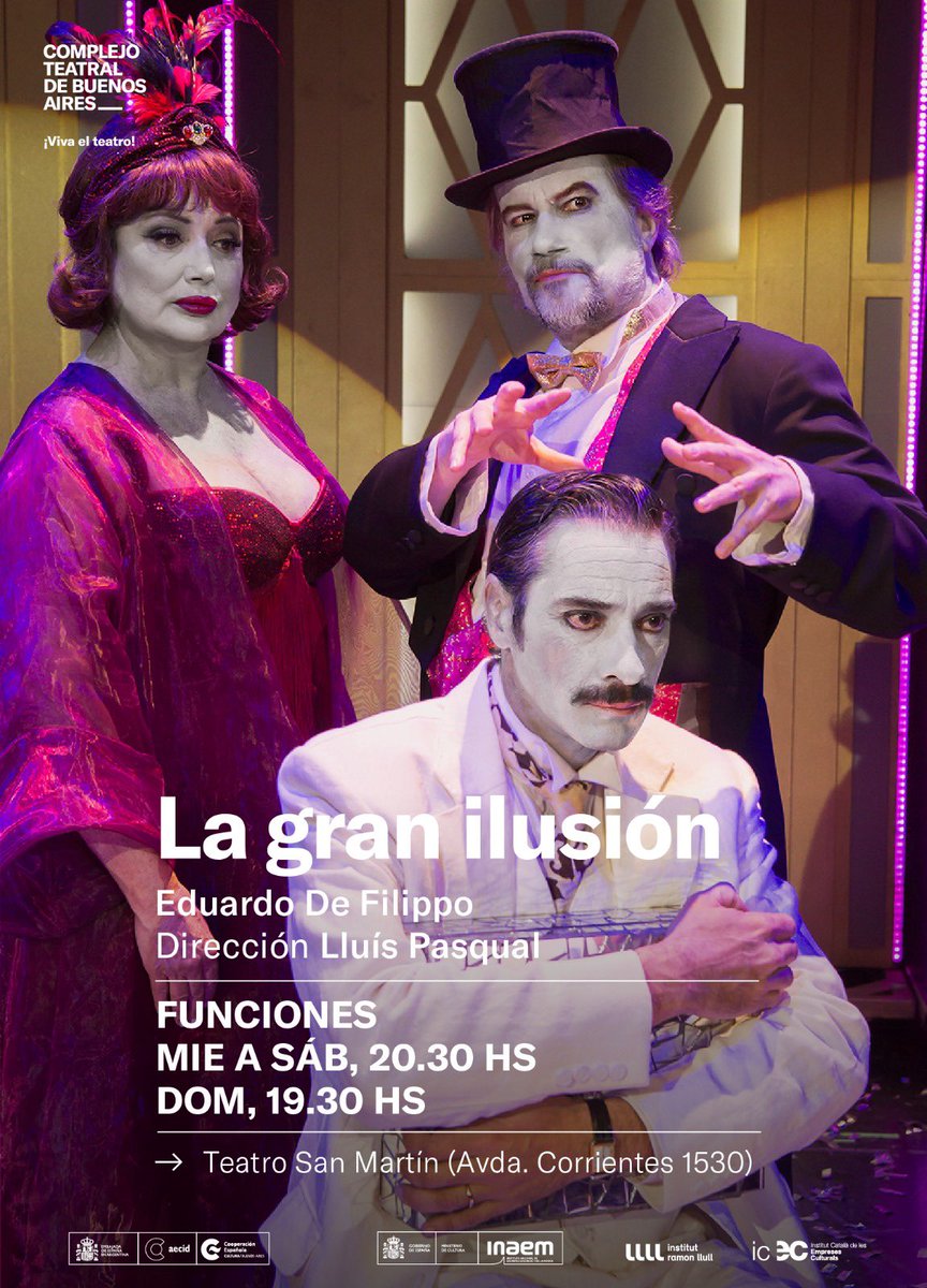 Tengo una felicite tremenda. 
Mañana estrenamos esta magia total dirigida por Lluis Pasqual en <a href="/elSanMartinCTBA/">Complejo Teatral BA</a> . Todxs invitadxs .