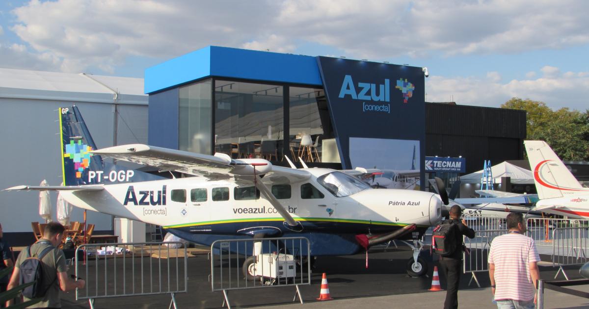 GAManufacturers's tweet image. Two @Cessna Caravans on display at LABACE last week demonstrated just how much the turboprop single is a workhorse in Latin America. In fact, the versatile Caravan embodies aviation in Brazil.  Find out how at ainonline.com/aviation-news/…

#LABACE #Cessna #Caravan