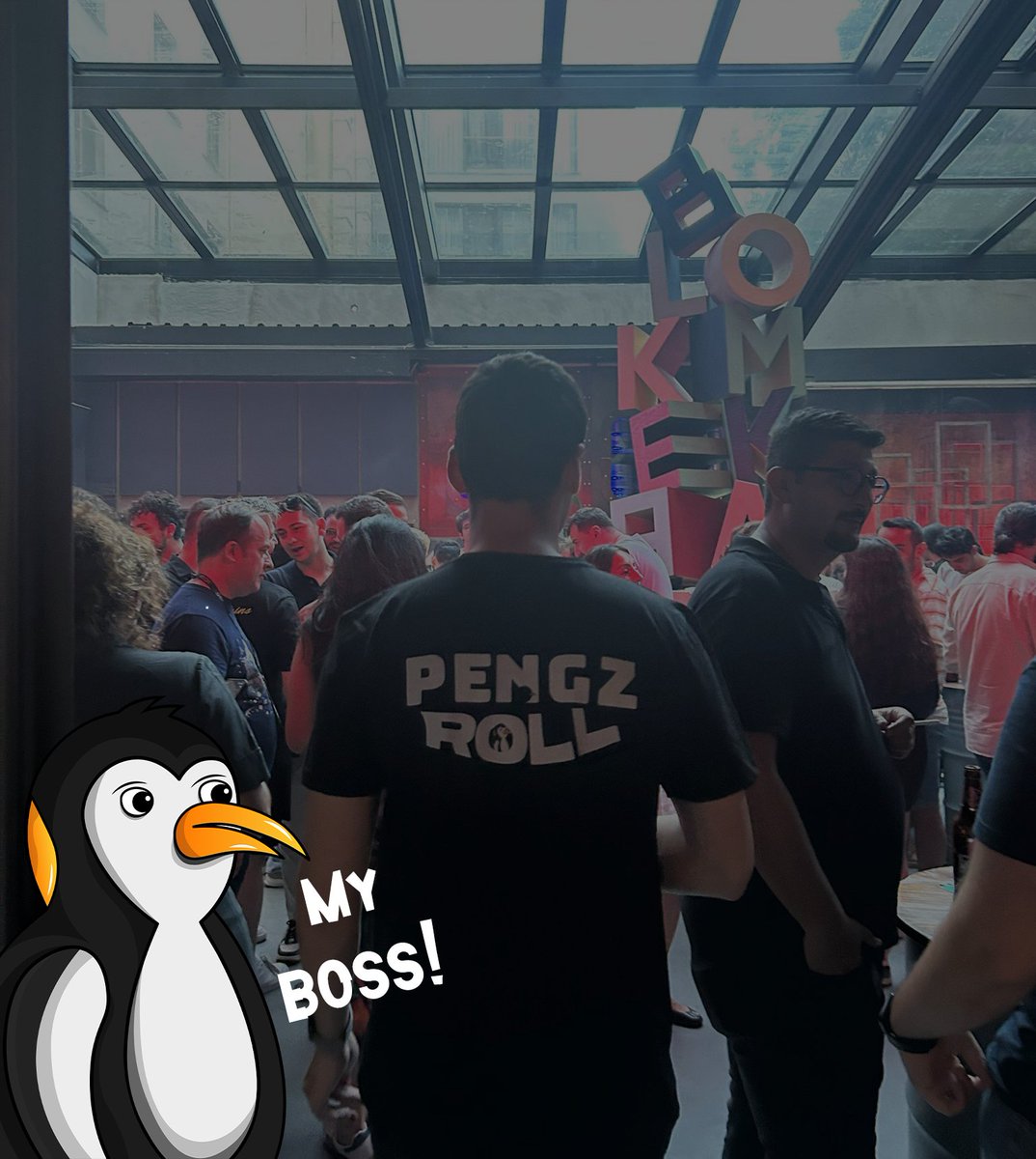 PengzArk's tweet photo. Boss Pengz has entered the room!

Today @ScrollTurkiye organized “DeFi Happy Hour” where we exhibited our Pengz and introduced them to people.

In honor of this event, we would like to give one of you a Pengz #473 as a gift!

1⃣ Follow @PengzRoll
2⃣ RT + Like

Thank you all for building such a community together! We are only at the beginning and we will do the best together.

#PenguinsSurfaced #Scroll #NFT