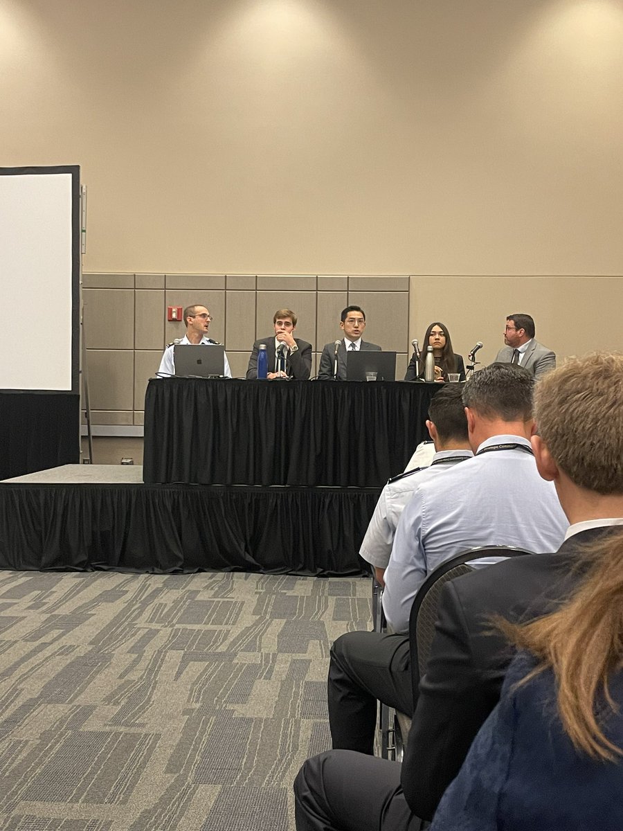 lachlanmckn's tweet photo. Great to see friends and PONIs David Phillips and @kwonj_ on the excellent next gen panel at @US_STRATCOM Deterrence Symposium! @csisponi https://t.co/Bz0UIIYA1V