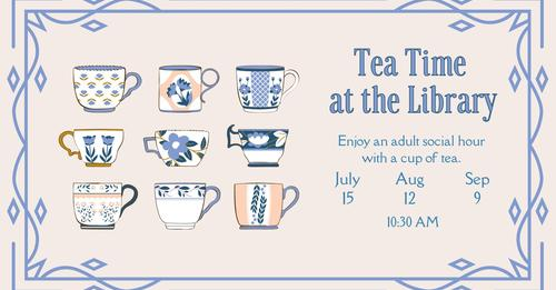 AppoLibrary's tweet image. Teatime at the Library tomorrow 9/9 at 10:30am!