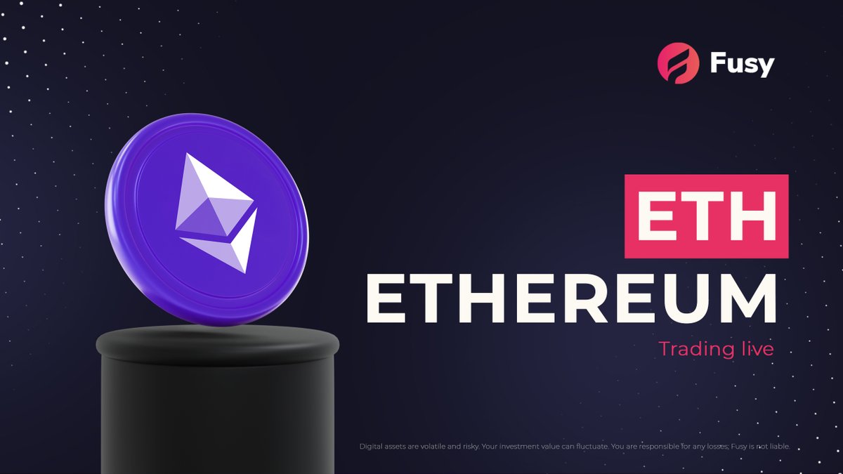 We're excited to announce that the $ETH token is now listed on our platform! 🚀

Starting today, you can now add liquidity to the pool $ETH &lt;&gt; $TARA and trade the token seamlessly!

Add liquidity: portal.fusy.app/add-liquidity
Trading: portal.fusy.app/swap

#DeFi #Ethereum #Taraxa