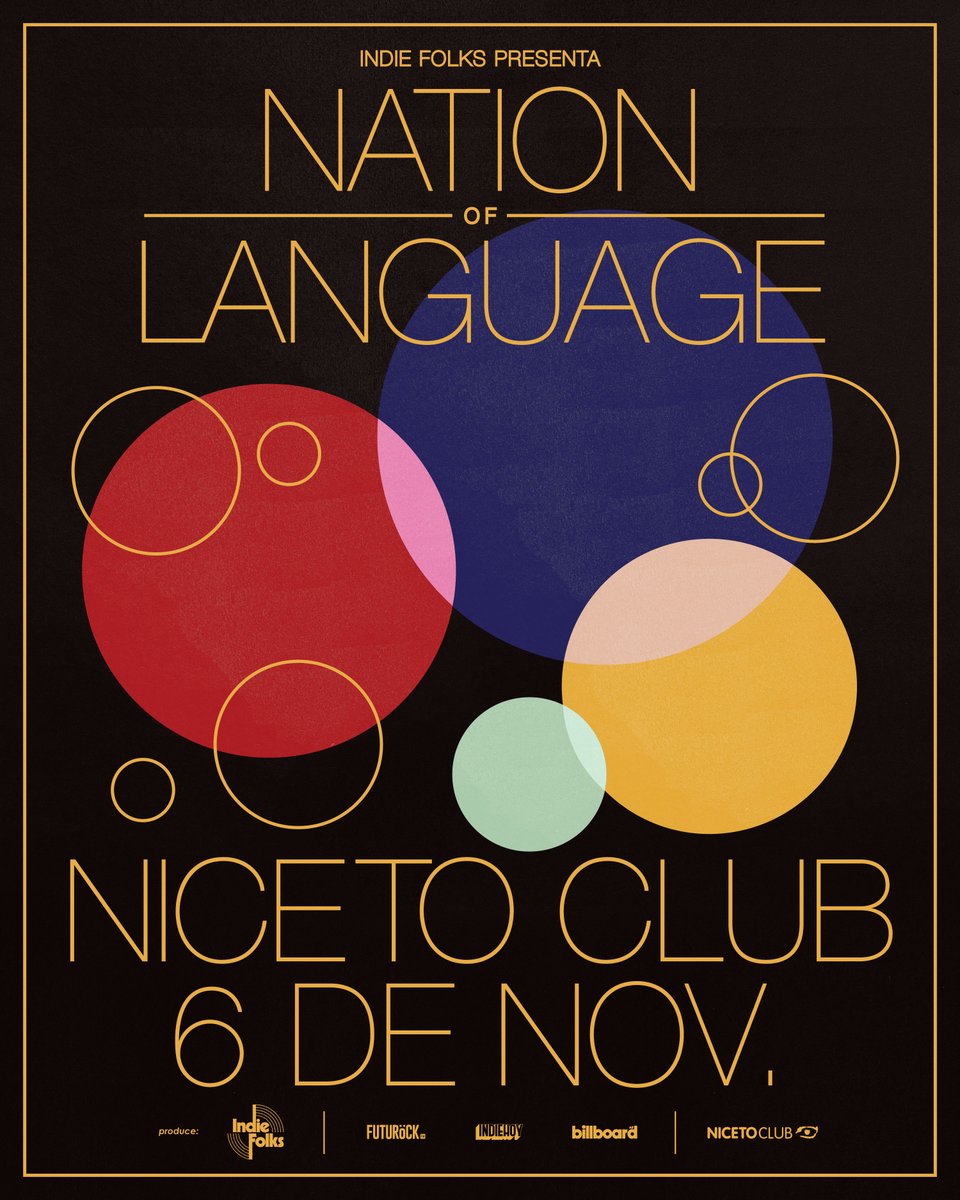 indiefolks's tweet photo. Indie Folks presenta: ¡Nation of Language por primera vez en Argentina! 🖤⭐️

Una de las propuestas más interesantes y frescas de la escena. Con su versión bailable y apasionada de new wave, post-punk y shoegaze. Un show imperdible para melómanos.

🎟️ A la venta próximamente. https://t.co/kYq1aR9ulM