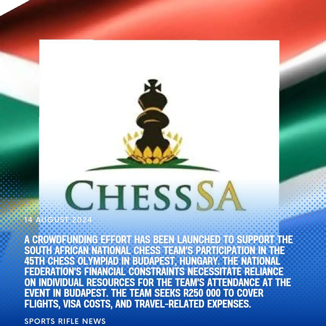 In a bid to avoid getting checkmated by their own financial woes, the South African national chess team has launched a crowdfunding campaign to raise R250 000 for flights, visas, and other travel expenses to get to the 45th Chess Olympiad in Budapest <a href="/GaytonMcK/">Gayton McKenzie</a>