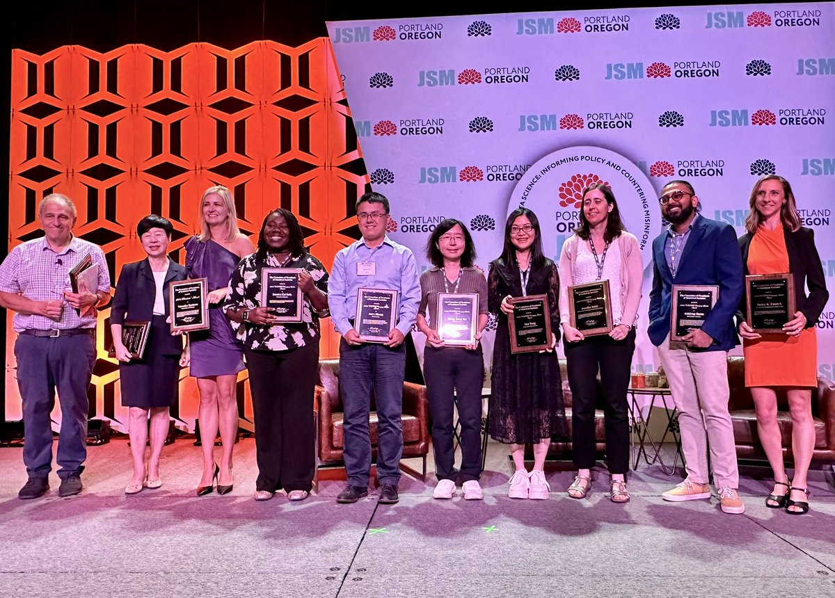 👏 One last #JSM2024 post of this year’s COPSS Award winners!