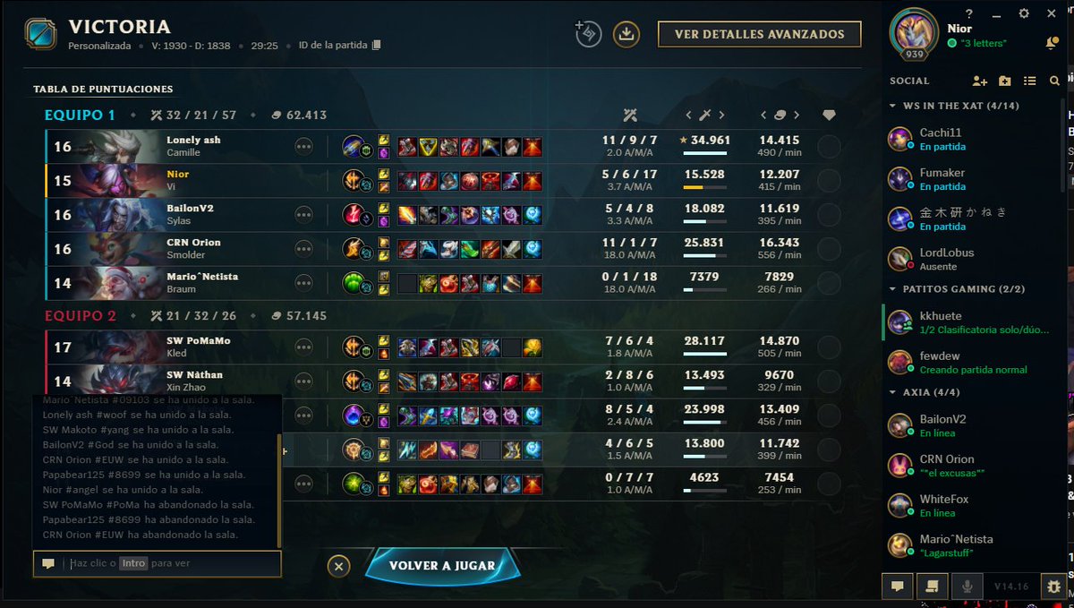 Pues 2-0 para entrar a playoffs, lol emocional