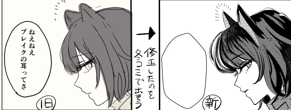 こういう感じで修正したのを冬では出そうと思っておりますが修正箇所が多すぎるだろ 