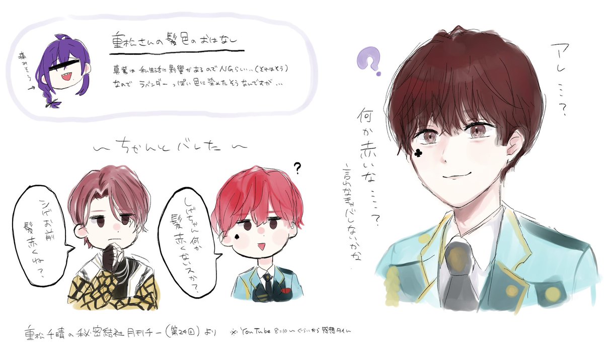 裏話のお気にエピソードのらくがき 