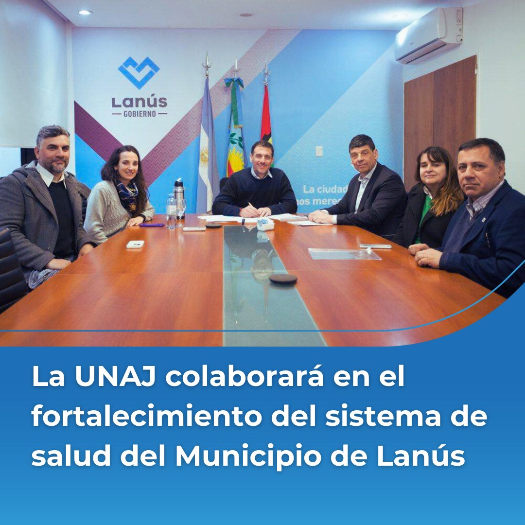 ✨ La UNAJ colaborará en el fortalecimiento del sistema de salud de Lanús ✨

🤝 A partir de un convenio con <a href="/lanusmunicipio/">Lanús Gobierno</a>, se podrán realizar prácticas pre profesionales, formar equipos y fortalecer la vinculación tecnológica para mejorar el sistema de salud del distrito.