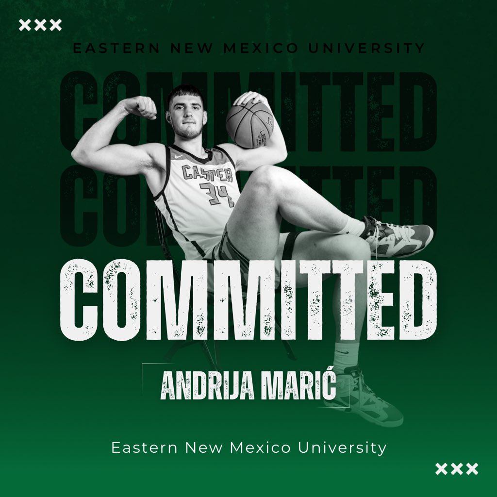 andrija1maric's tweet image. On my way to Eastern New Mexico University to start this next chapter playing basketball! Huge thanks to @CoachTomParks and @JUCOadvocate and everyone else who helped me get here. Ready to put in the work and chase these dreams! 🏀 #ENMU #Greyhounds
