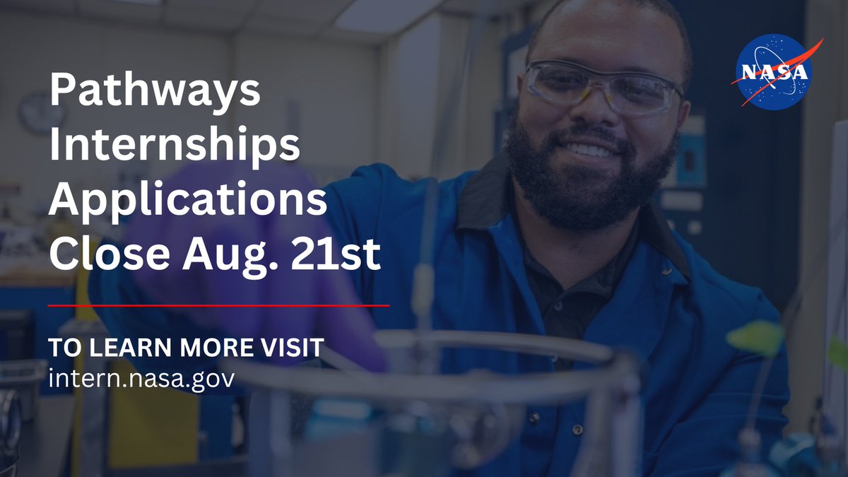 I'm about to make a name for myself here! 🃏

Our Pathways Internship Program is accepting application until Aug. 21. These hands-on internships offer a direct route to a full-time career at <a href="/NASA/">NASA</a> after graduation. 

Get your application in: go.nasa.gov/4dea1mF