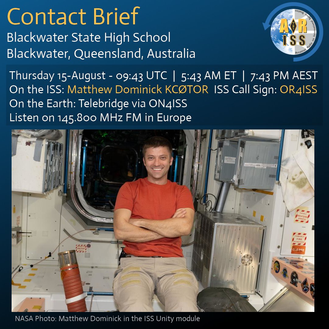 ARISS - Amateur Radio on the ISS tweet media
